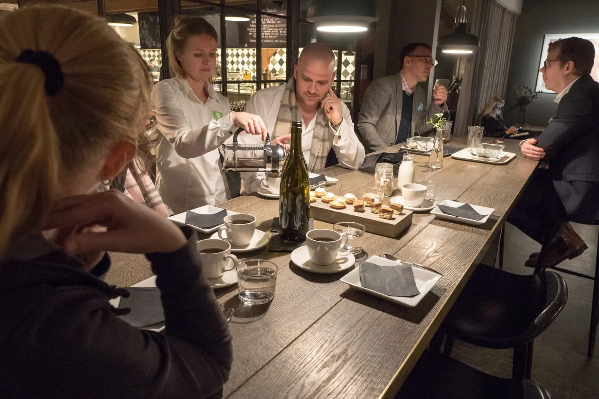 Impressionen aus dem Fotografiska Restaurantauf der Food Tour Stockholm
