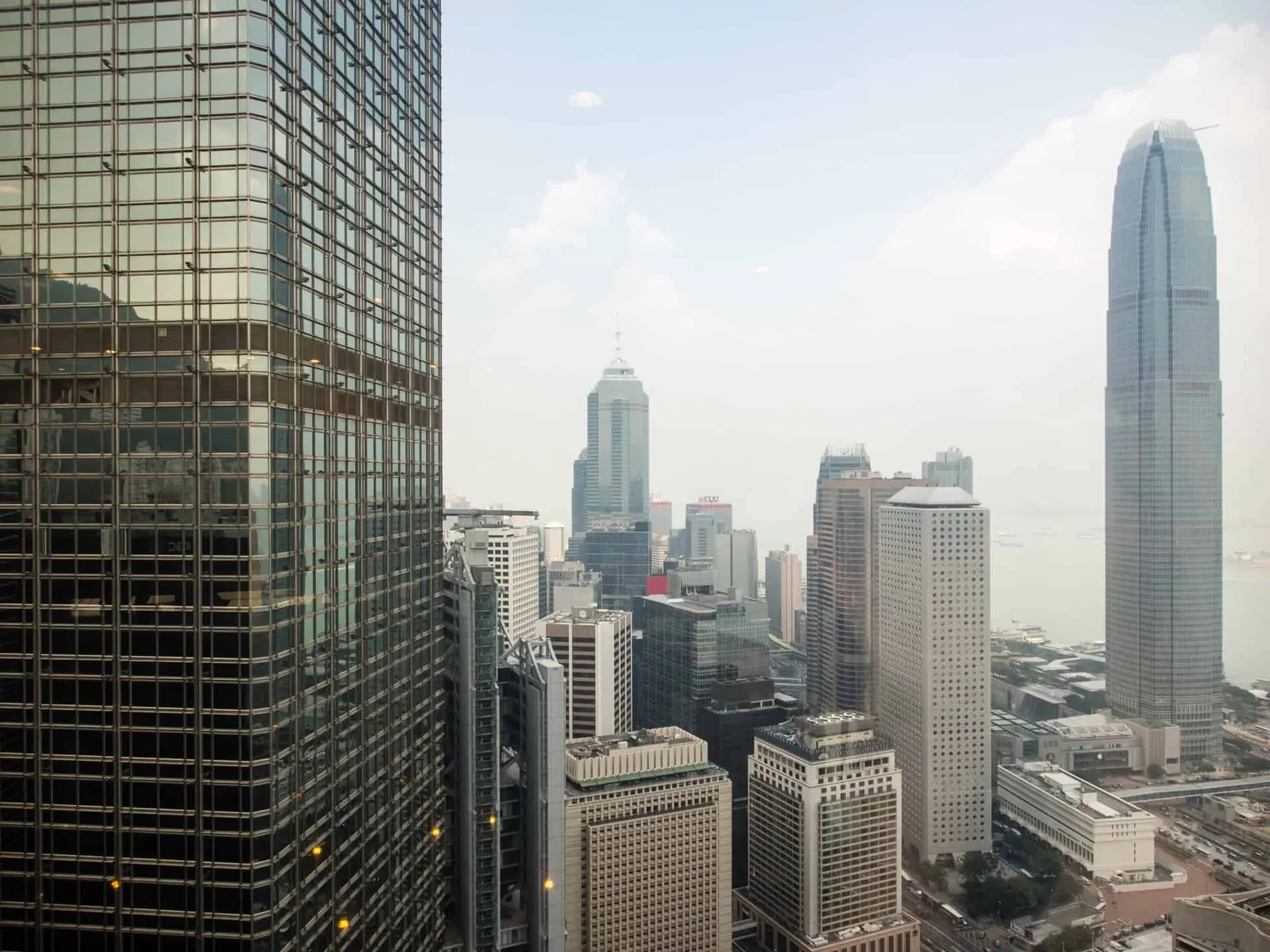 Ausblick vom Bank of China Tower in Hongkong