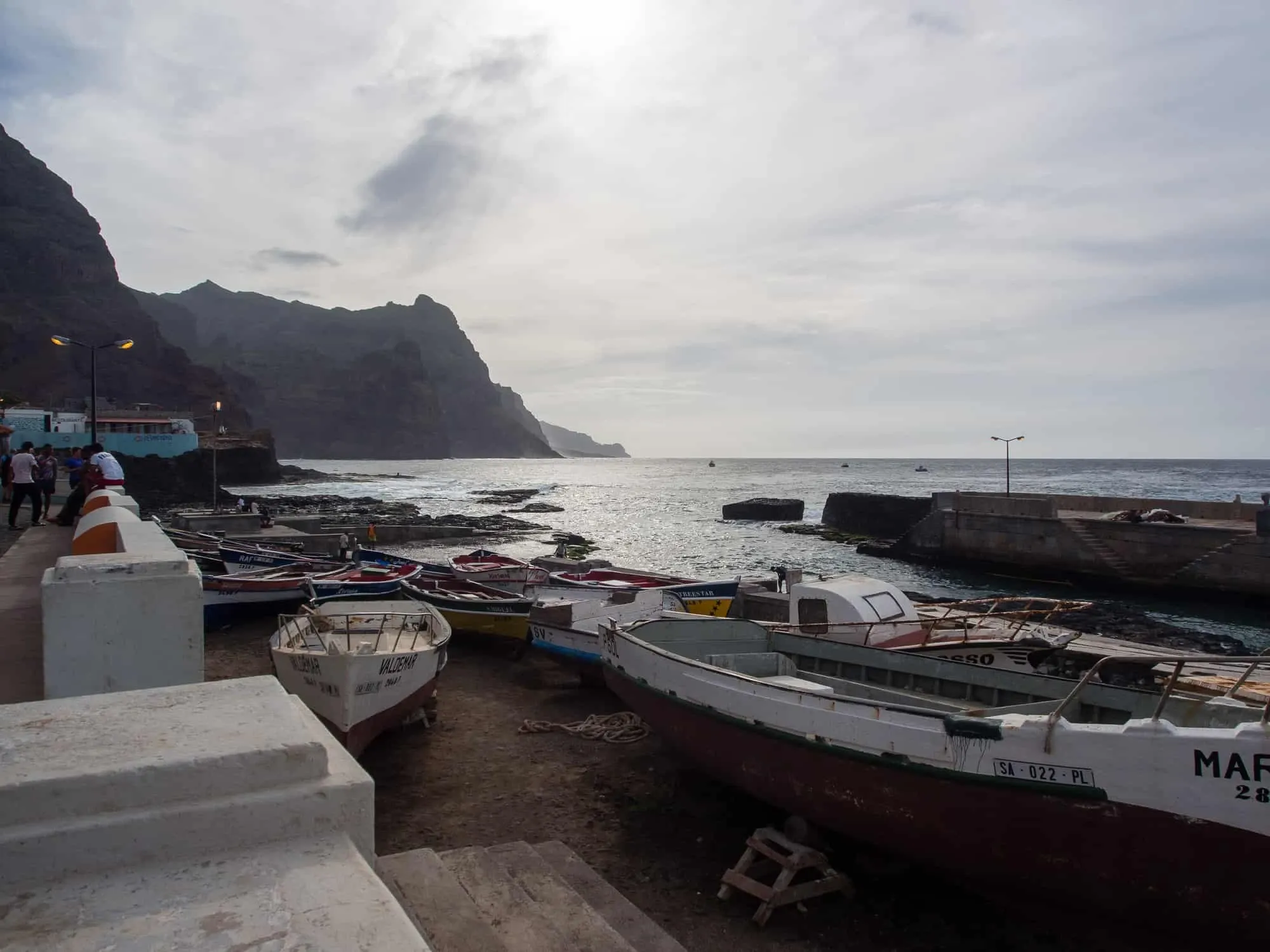 Hafen von Ponta do Sol auf Santo Antao Kapverden