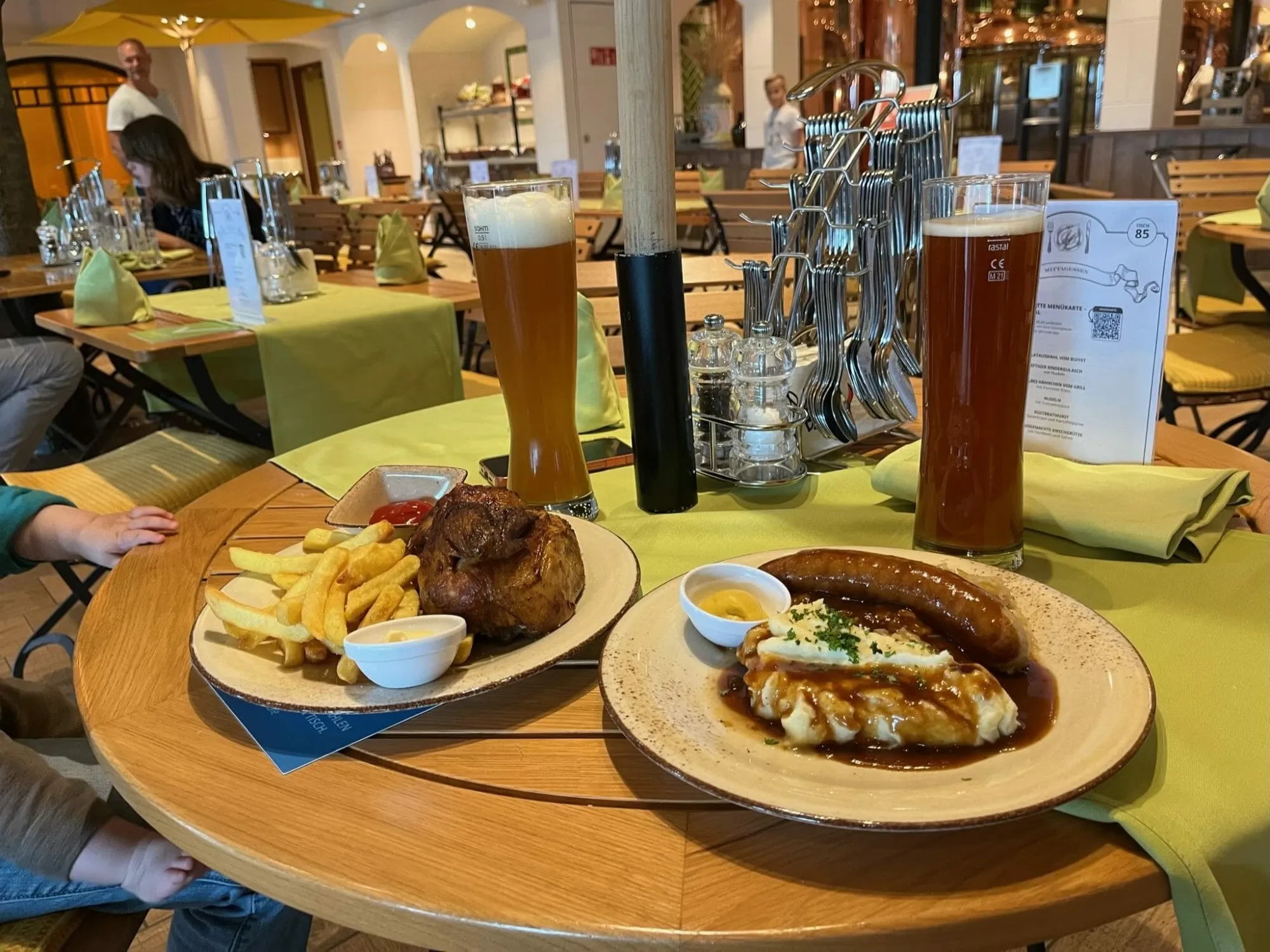 Mittagessen Brauhaus AIDAnova