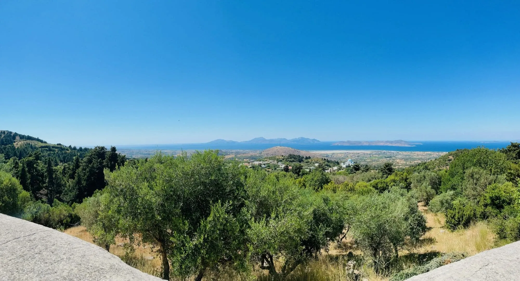 Ausblick Dorf Zia auf Kos