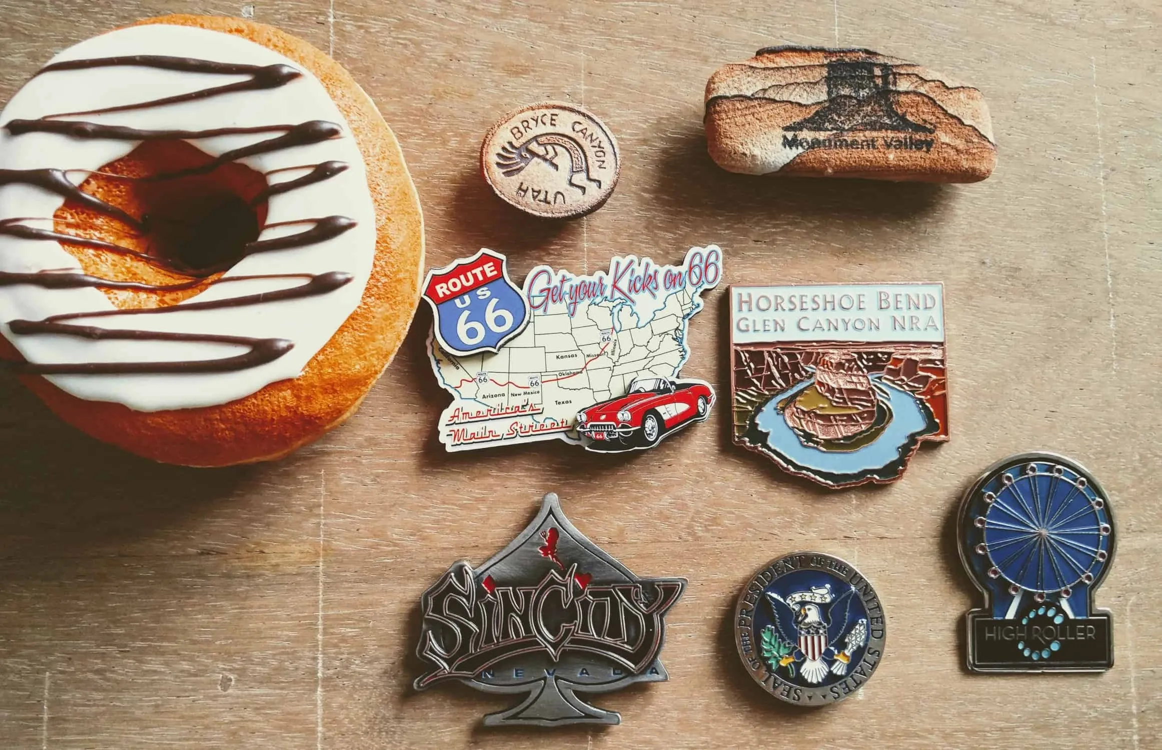 gesammelte Magnete vom Roadtrip USA West