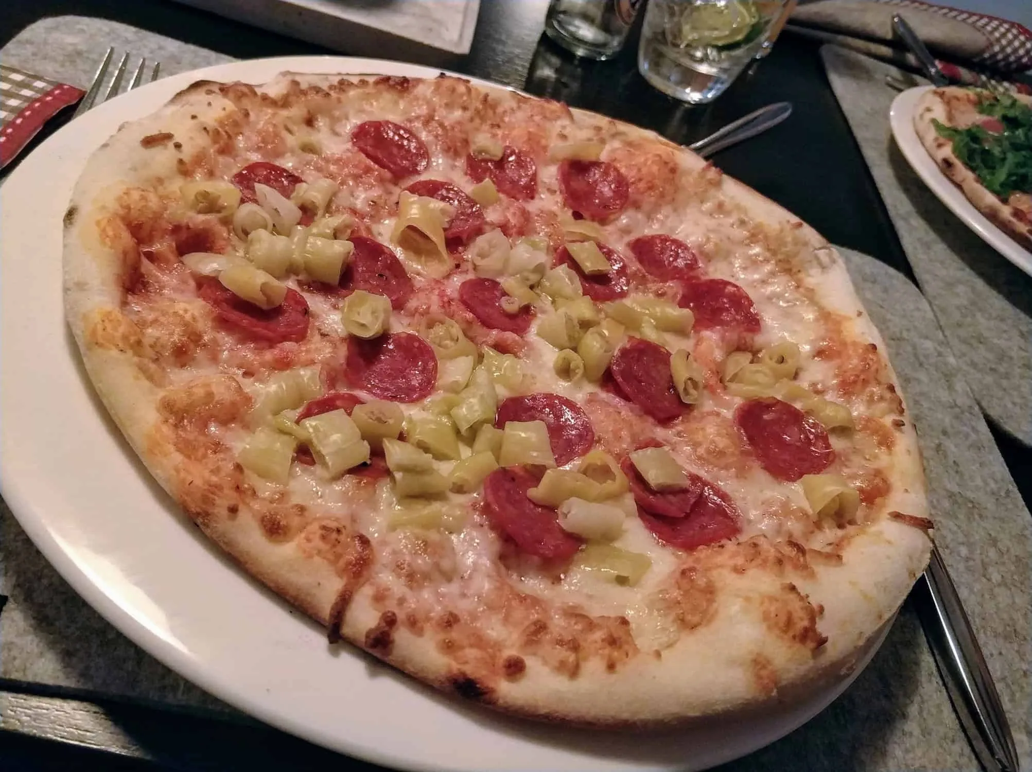 Pizza im Restaurant Lehmanns am Schliersee
