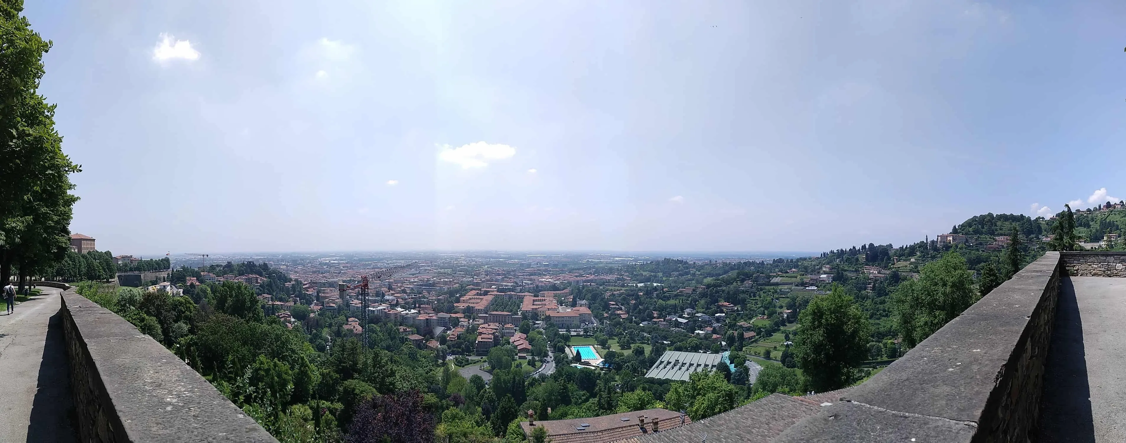 Panorama Blick über Bergamo Italien