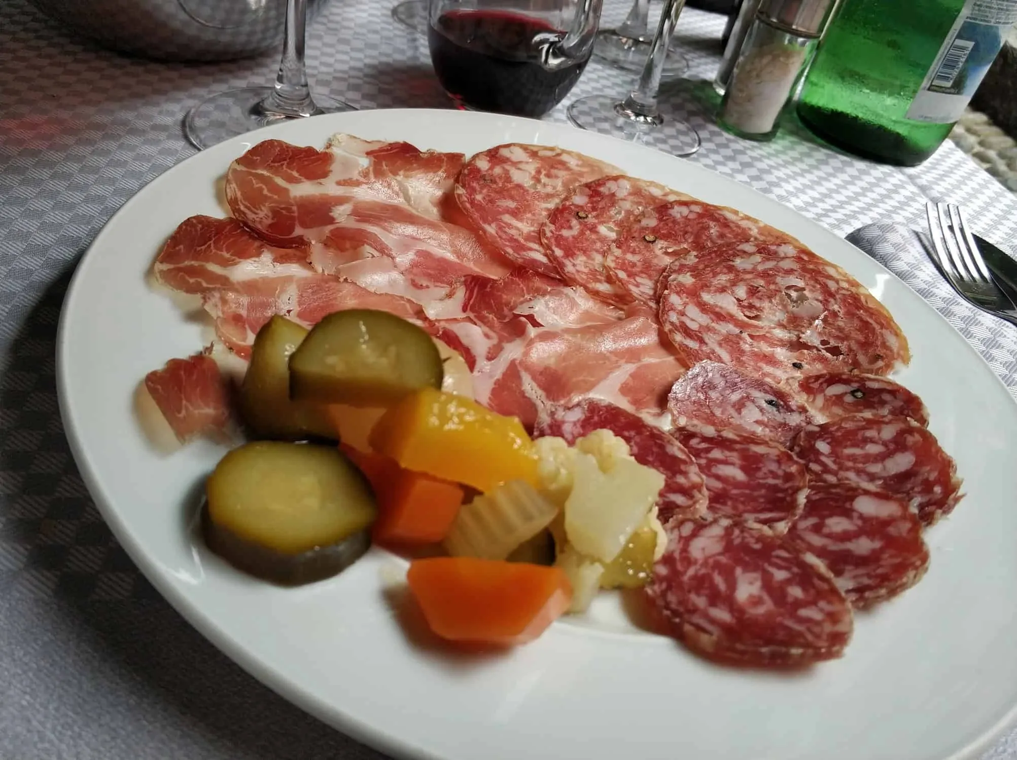 Vorspeise in Bellagio Italien