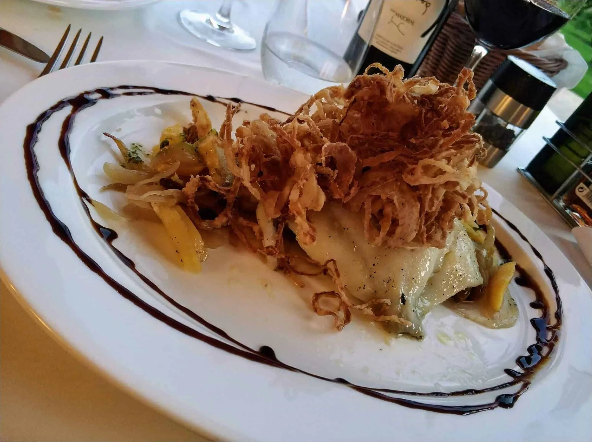 Fischfilet in der Finca Son Roig auf Mallorca
