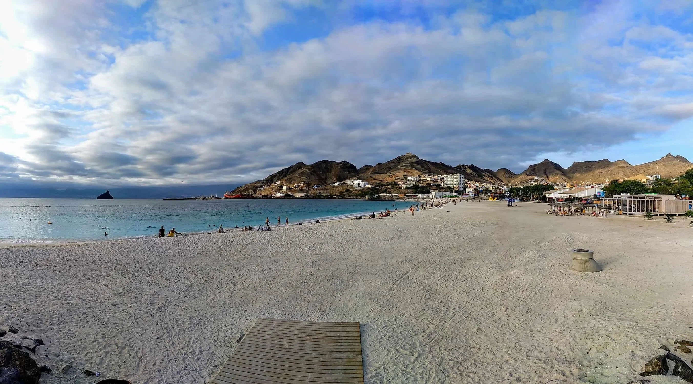Panorama Praia da Laginha in Mindelo Sao Vicente Kap Verden