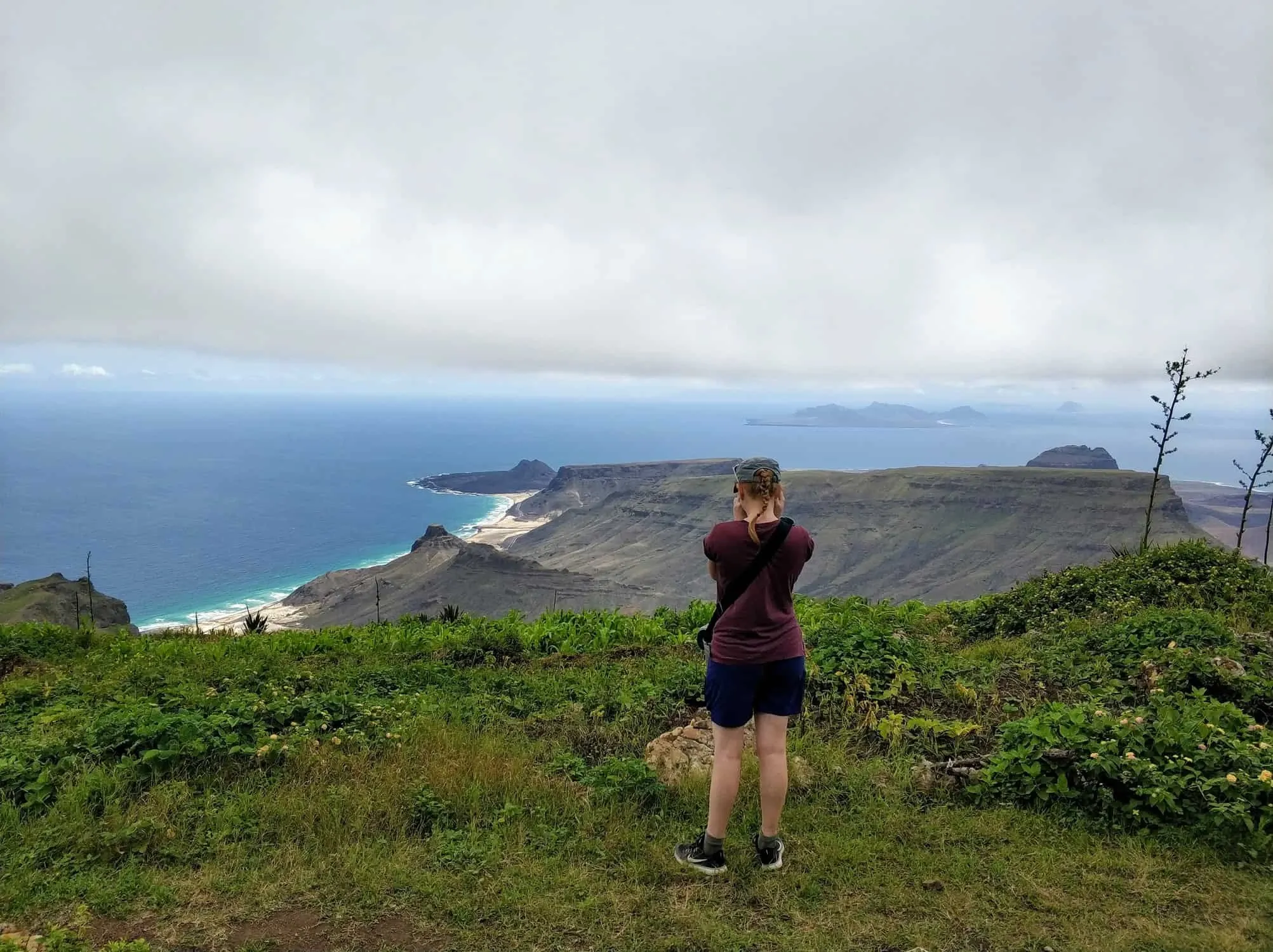 Blick vom Monte Verde auf Sao Vicente Kapverden