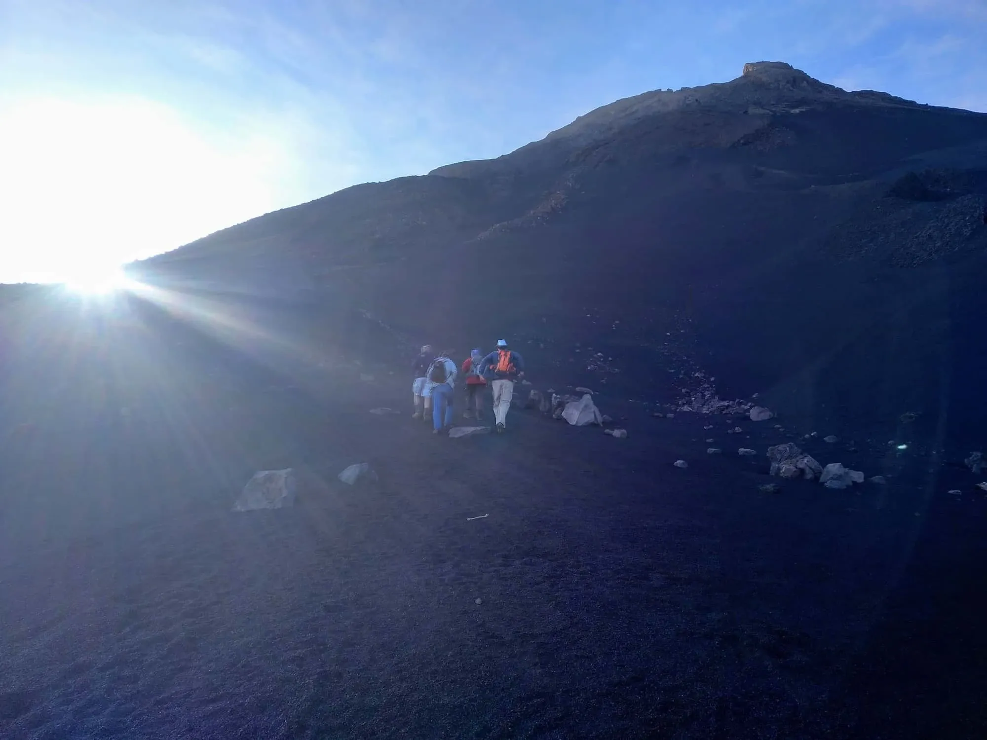 Morgenlicht am Pico Grande auf Fogo Kapverden