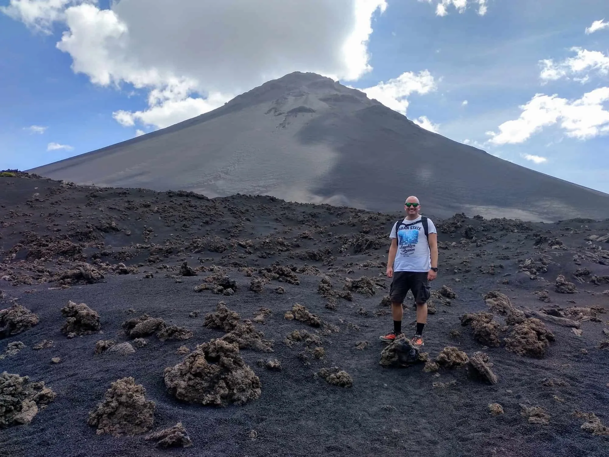 Stephan am Pico Grande auf Fogo Kapverden