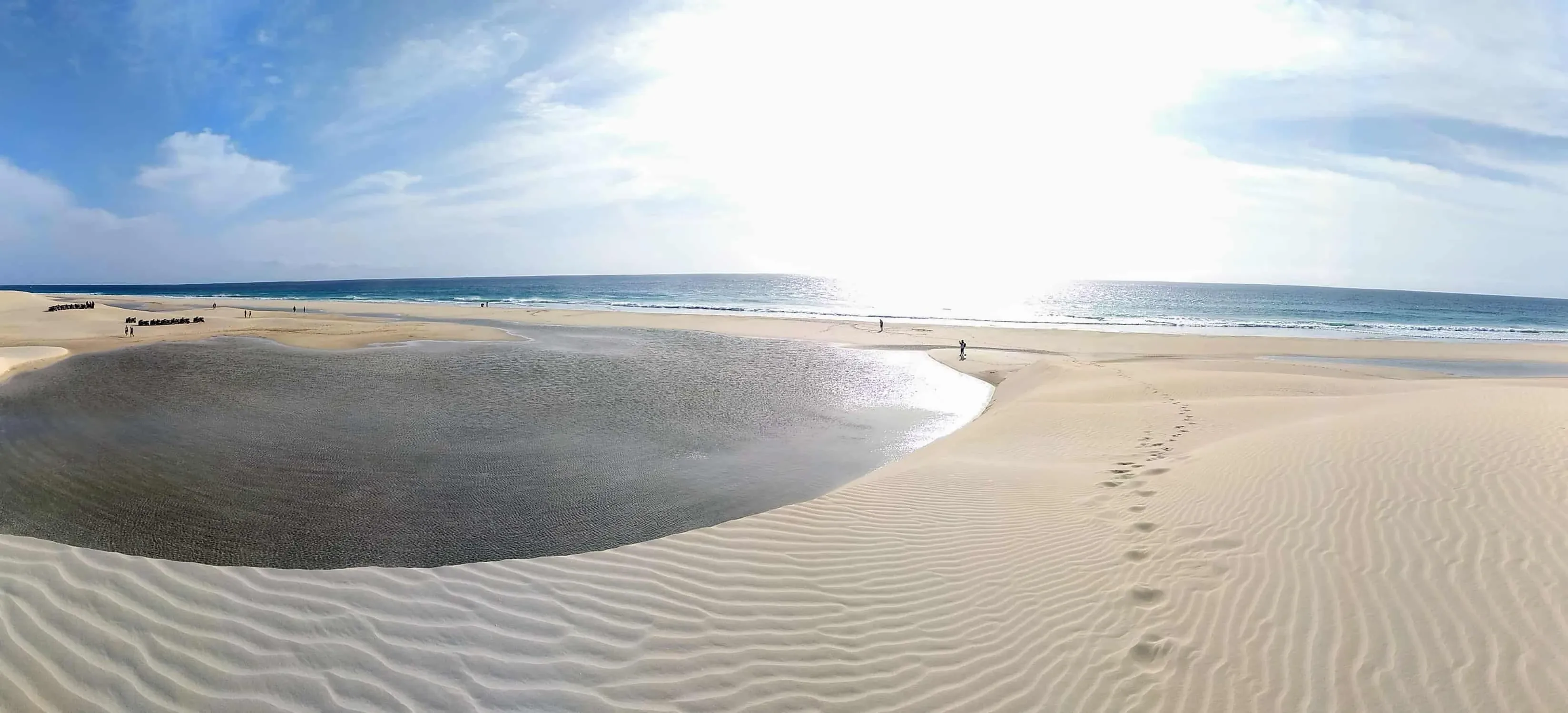 Panorama Santa Monica Beach auf Boa Vista Kapverden