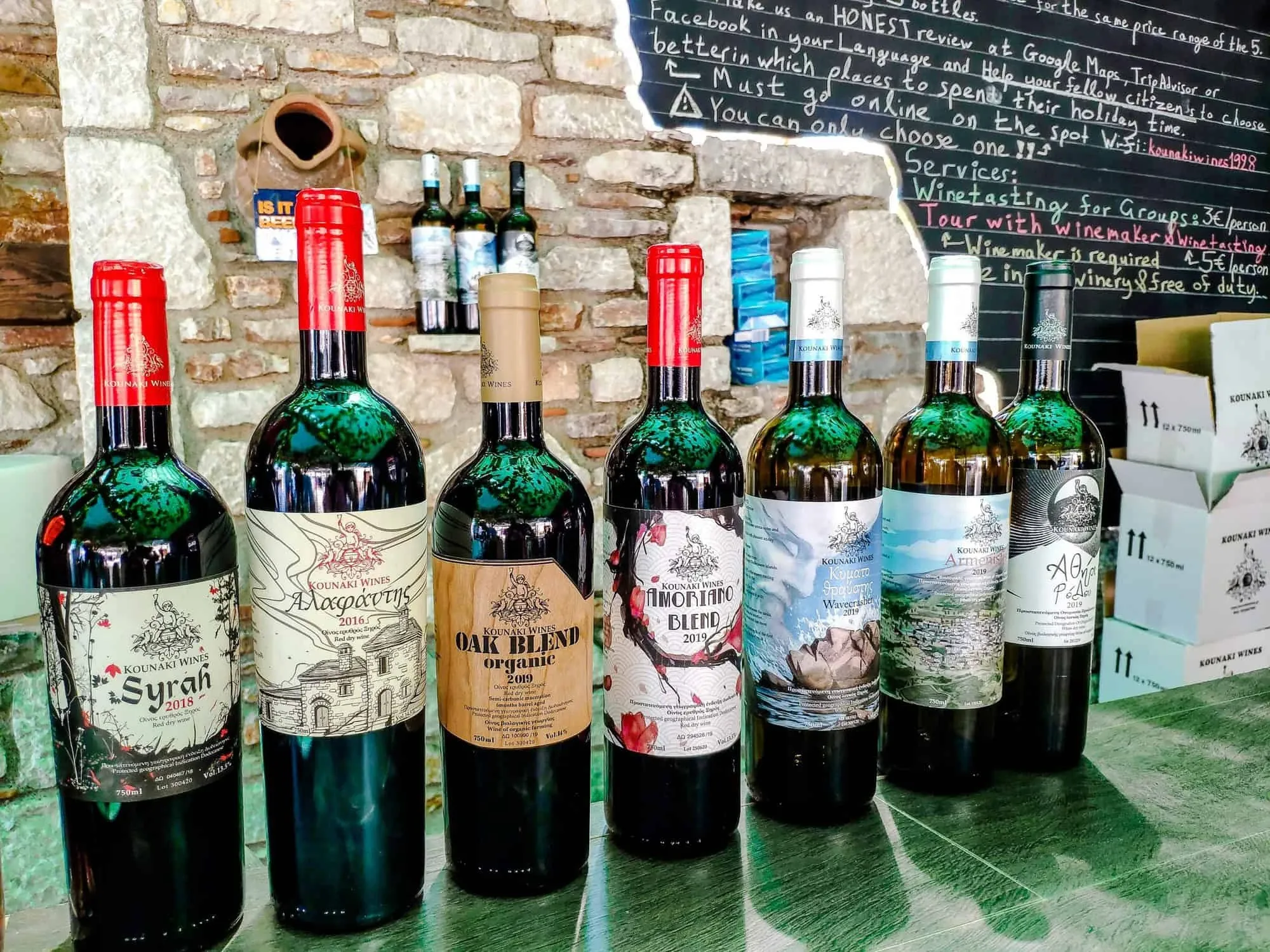 Weinprobe auf Rhodos
