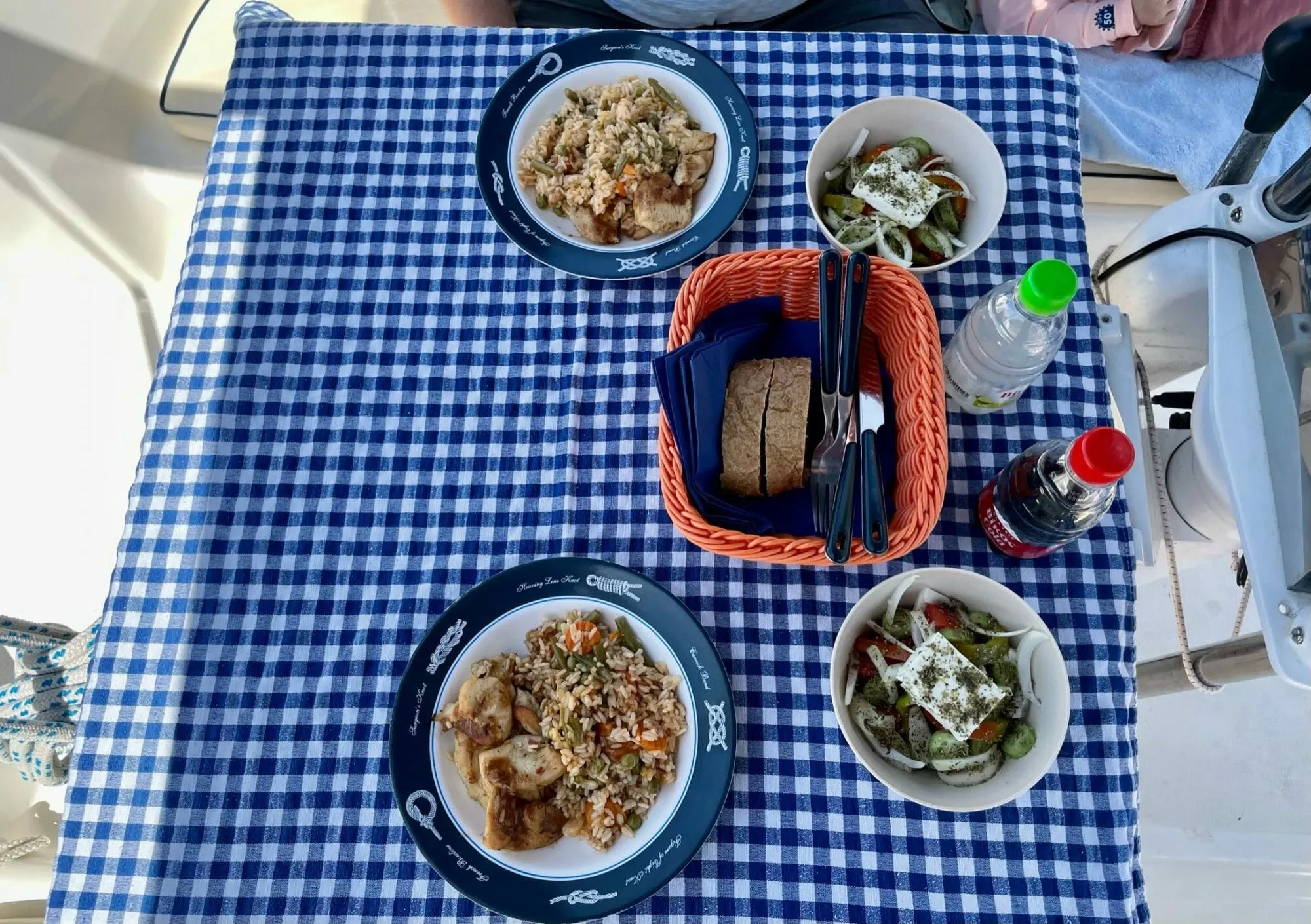 Mittagessen Segeltour Kreta