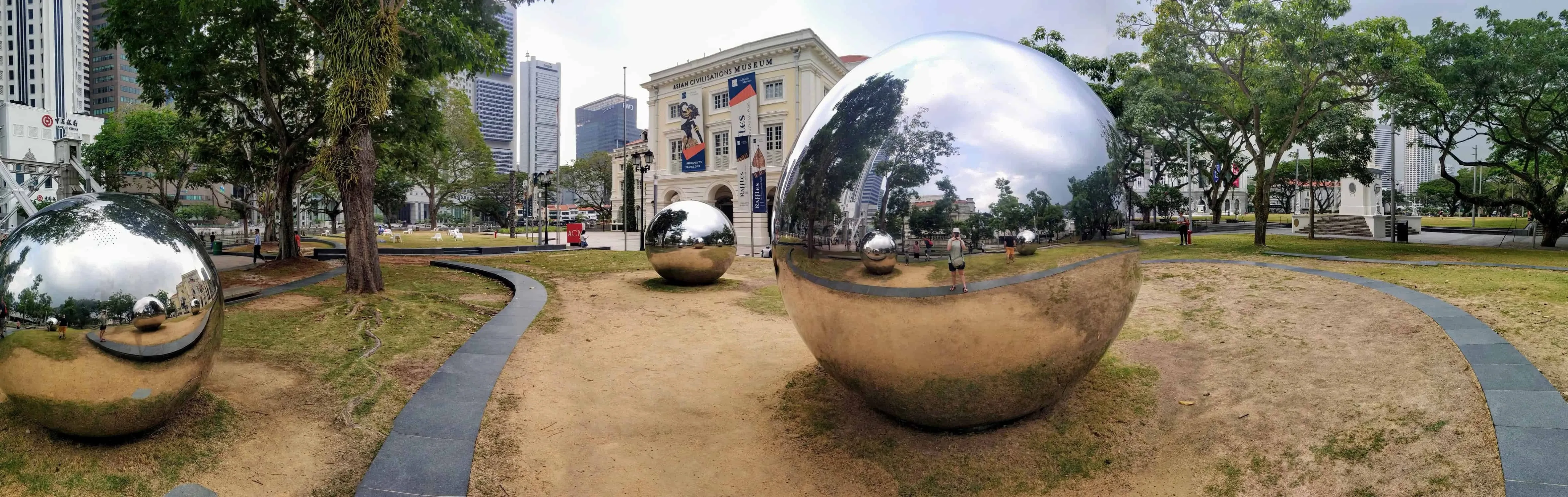 Panorama Foto Mirror Balls in Singapur