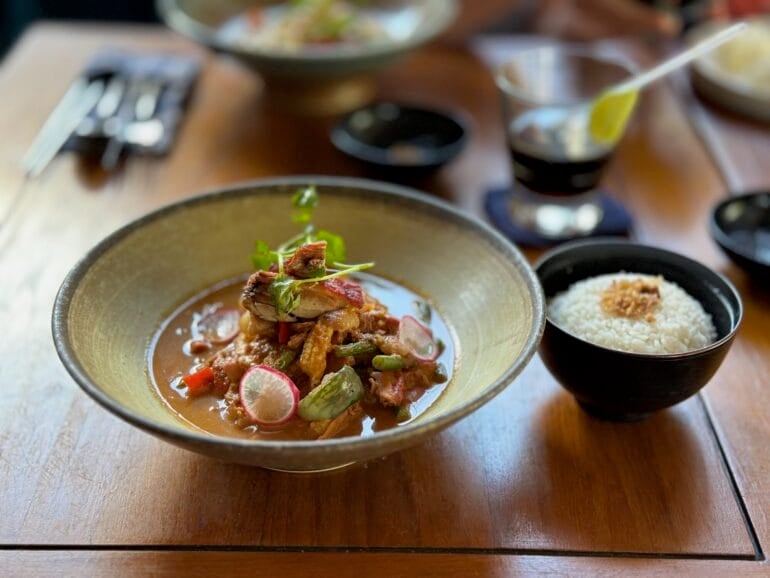 Currygericht auf Bali